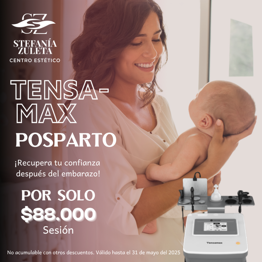 Tensamax Posparto Radiofrecuencia monopolar centro estetico Stefania Zuleta