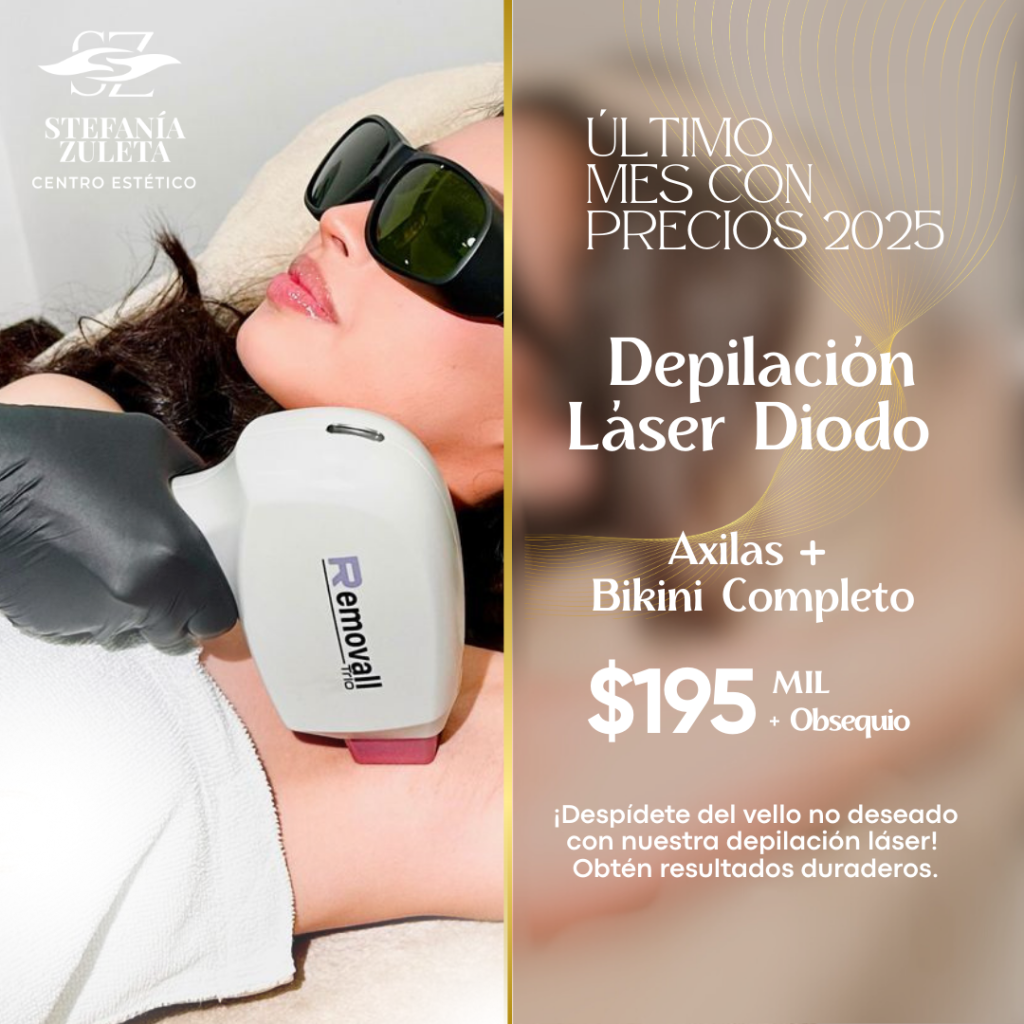 depilación láser diodo centro estético Stefania Zuleta